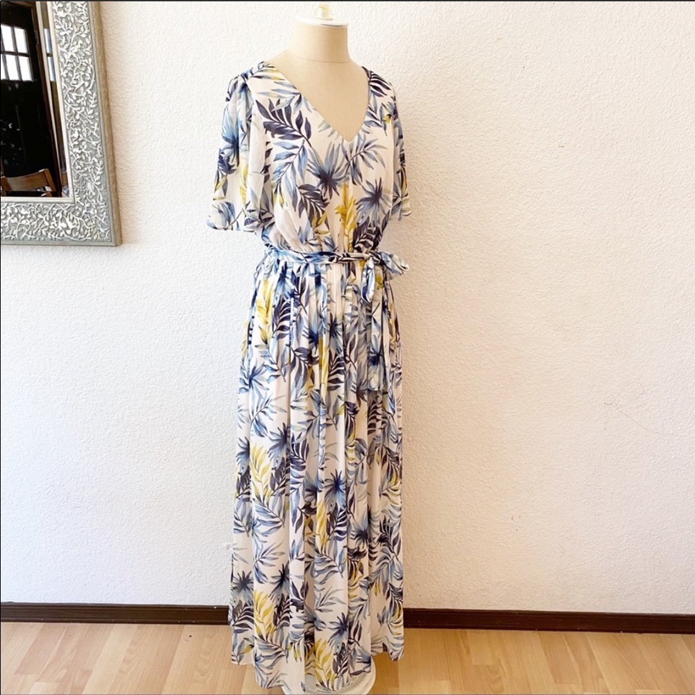 Gal Meets Glam Kiki Chiffon Dress Maxi New NWT - Picture 7 of 7
